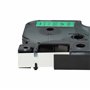 vhbw Ruban compatible avec Dymo Rhino 6000, 5000, 5200, 4200 imprimante d'étiquettes 7m x 12mm Noir sur Vert