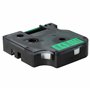 vhbw Ruban compatible avec Dymo Rhino 6000, 5000, 5200, 4200 imprimante d'étiquettes 7m x 12mm Noir sur Vert