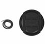 vhbw Bouchon d'objectif 72 mm Compatible avec Canon EF-S 18-200 mm 3.5-5.6 is Appareil Photo - Plastique, Noir, avec Ouverture i
