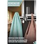 Menz Lot de 6 crochets de porte en acier inoxydable à suspendre, fixations stables, crochets de suspension flexibles