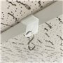 Lot de 100 pinces de plafond pour plafonds à grille / plafonds Odenwald pour profil en T de 24 mm | Languette verticale / 90° | 