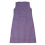 Schuerzenfabrik Blouse à boutons pour femme - Tissu mélangé à carreaux - Tablier sans manches - Multicolore - 60
