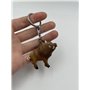 Onwomania Porte-clés en bois avec verrous de sanglier, breloque pendentif sabot fendu