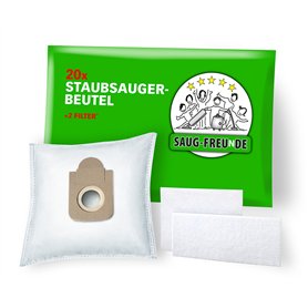 SAUG-FREUnDE | Lot de 20 sacs d'aspirateur pour MOULINEX Compact Power