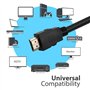 Light Galaxy.3m Noir Câble HDMI 4K 2.0 Compatible PS3/PS4/Xbox/UHD/3D/Ethernet