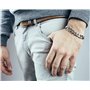 Akitsune Militium Bracelet Chane | Chane Blinde maillons Femme Homme Bracelet mtal - Argent 20cm