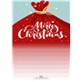 Lot de 20 feuilles de papier à lettre de Noël en papier recyclé