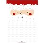 Lot de 20 feuilles de papier à lettre de Noël en papier recyclé