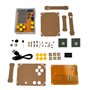 AZDelivery Kit électronique à monter soi-même - Console avec boîtier transparent - Kit électronique portable rétro pour débutant