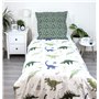 Theonoi Parure de lit 2 pièces pour enfant - Housse de couette réversible - Parure de drap - 135 x 200 cm - 80 x 80 cm - Coton -