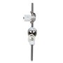 DEKAROX Barre excentrique 5 mm de diamètre horizontal 180 mm pour robinetterie, lavabo et vidage