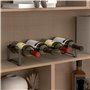 HOMCOM Casier à vin Casier à Bouteilles pour 16 Bouteilles de vin, Porte-Bouteilles Casier de Rangement en métal, casier à Boute