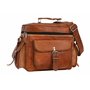 Gusti Amanda Sac pour Appareil Photo en Cuir Marron Vintage pour Homme et Femme