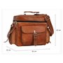 Gusti Amanda Sac pour Appareil Photo en Cuir Marron Vintage pour Homme et Femme