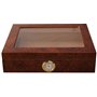 GERMANUS Humidor cave à cigares Mensalla R avec Hygromètre et Humidifier et Manuel GERMANUS Brune