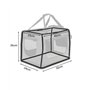 lionto Caisse de Transport Pliable pour Chien & Chat, 50x34x36 cm, Tissu Oxford Robuste + poignées & Couverture, pour Animaux Ju