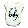 BekkiB 88499-Lot de 4 emporte-pièces « Baby » – Teddy, biberon, bavoir et body de bébé comme emporte-pièce pour fête prénatale