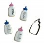 BekkiB 88499-Lot de 4 emporte-pièces « Baby » – Teddy, biberon, bavoir et body de bébé comme emporte-pièce pour fête prénatale
