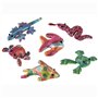 jameitop® Lot de 6 animaux en peluche garnis de sable