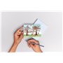 Edition Colibri 10980 FR Lot de 10 Cartes d‘invitation PARC DÉSCALADE DANS LES BOIS en Français pour un anniversaire d‘enfant ou