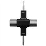 L&P A0254-5 Soufflet Levier de Vitesse Pommeau de Vitesse 12mm compatible avec VW Golf 1 2 3 Polo 3 6N Boite 5 Plug & Play Noir