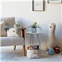 LOVE IT STORE IT - Premium - Lot de 2 Paniers de Rangement en Tissu Lin, Motif Arc-en-Ciel, Beige – Pour Table à Langer, Chambre