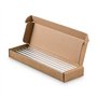 UMI 12x Pailles en verre 20cm Longue et Brosse de nettoyage réutilisables sans plastique Fabriqué en Allemagne Résistant au lave