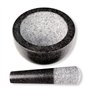 Schramm® Mortar with pestle - Ensemble de mortier en granit anthracite avec maillet en pierre Broyage d'épices et d'herbes Morti