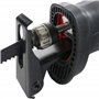 Arebos Scie Sabre Scie a Bois électrique | 750 W | Noir | Rouge | 130 mm | en Bois et en Métal | Patin de Guidage Réglable