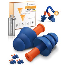 Senner ® WorkPro Strong | Bouchons travailler - Idéaux pour les sources de bruit élevé - Protection auditive au travail et à la