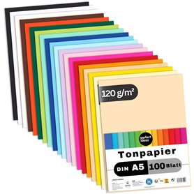 perfect ideaz 100 feuilles de Cartonette DIN-A5 (148 x 210 mm)