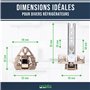 Lot de charnières de porte compatibles avec réfrigérateur/Remplacement pour 268698/00268698 Charnières pour réfrigérateur et con