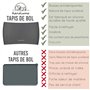 Tapis de Bol KaraLuna en Silicone 48x30m (Gris, courbé) Tapis gamelle Chien Tapis gamelle Chat Tapis Silicone Animaux Tapis d’Al