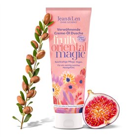Jean & Len Huile-Crème de Douche Bienfaisante Huile d’Argan et Figue