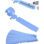 HomeTools.eu® Lot de 100 Rubans d'étiquettes pour Plantes | Plantes arbustes | Plastique 21 x 2 cm | Résistant aux intempéries a
