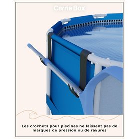 Arebos Lot de 36 ressorts de trampoline | Ressort de traction | Ressort de pression | Ressort en acier pour trampoline | 215 mm
