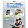 BÜCHEL Casque de vélo avec technologie In-Mould - Pour enfants et adultes - Cam Lock, mentonnière et moustiquaire - Tailles M 52