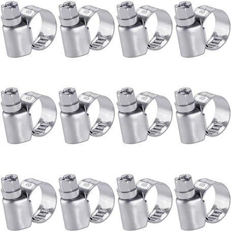 Poppstar Colliers de Serrage en Acier Inoxydable 8-12 mm avec Largeur de 9 mm