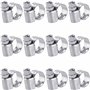 Poppstar Colliers de Serrage en Acier Inoxydable 8-12 mm avec Largeur de 9 mm