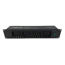 Infitronic IN19PLG001 Chargeur de Batterie Professionnel 2HE 19 Pouces pour 16 Piles Ni-MH AA/AAA