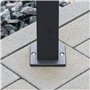 Esotec LUCCA 86 Lampadaire solaire PIR pour extérieur - Avec détecteur de mouvement - Éclairage de jardin - En acier inoxydable 