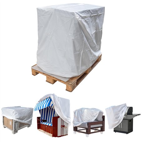 Housse de protection pour meubles en palettes européennes - 130 x 90 x 180 cm - Housse de protection pour meubles de jardin - En