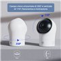 Chuango PT-300Q Caméra Surveillance Wi-FI Intérieur sans Fil - Détection Mouvements Domestique - Champ de Vision Panoramique, No