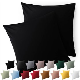 Blumtal Taie Oreiller 40x40 Lot de 2 - Housse de Coussin Microfibre - Taies d'oreillers avec Fermeture éclair