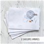 12 cartes d'invitation pour un anniversaire d'enfant avec pochettes d'envoi personnalisées - Invitation colorée pour une fête d'