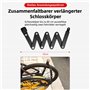 Highphoria Antivol pliable pour vélo avec support - Antivol pour vélo avec code numérique - Antivol de sécurité comme protection