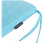 Brandsseller Lot de 4 Galettes de Chaise 40x40 cm à l’Aspect Lin – Coussins d’Assise Confortables avec Liens et Housse Amovible 