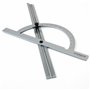PIMALDAUM® Rapporteur d'angle 10-170° avec rail réglable