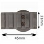 Minadax Adaptateur pour visière Red Dot avec rail Picatinny pour le raccordement à la griffe de flash de l'appareil photo