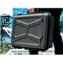 TOMcase Mallette pour Tablette, Ordinateur Portable et Accessoires, Mallette étanche ECO à Coque Dure avec Mousse prédécoupée/Cu